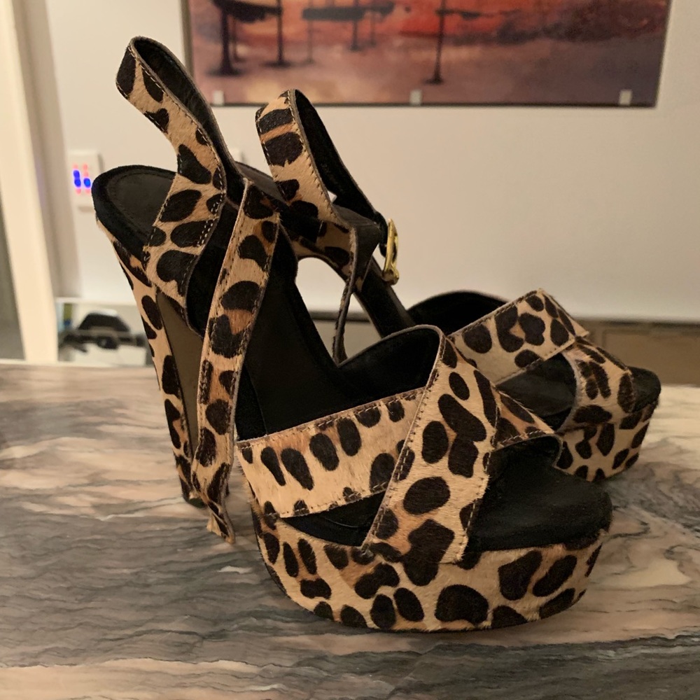 Topshop cheetah heels